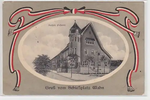 51602 Feldpost Ak Gruß vom Schießplatz Wahn kaiserliches Postamt 1916