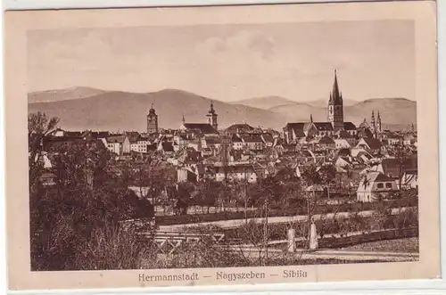 51596 Ak Hermannstadt Transylvanie Roumanie Vue totale vers 1915