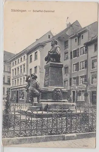 51558 Feldpost Ak Säckingen Scheffel Denkmal 1916