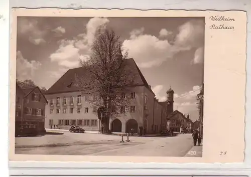 51538 Ak Weilheim Rathaus um 1930