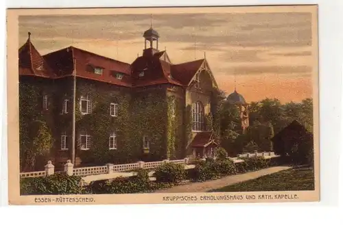 51532 Ak Essen Rüttenscheid Krupp'sches Erholungshaus und Kapelle 1924