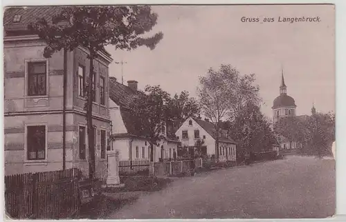 51527 Ak Gruß aus Langenbruck Strassenansicht um 1910