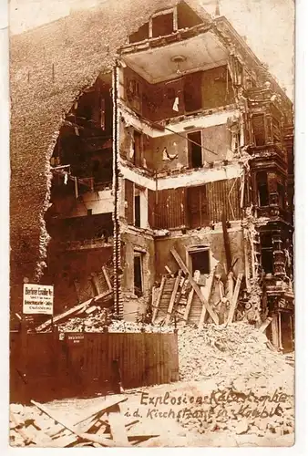 51496 Photo Ak Berlin Explosifs Explosion Kirchstrasse 1926