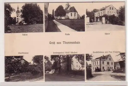 51495 Mehrbild Ak Gruß aus Thammenhain Gasthof usw. 1910