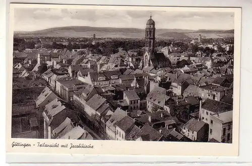 51491 Ak Göttingen Teilansicht mit Jacobikirche um 1930