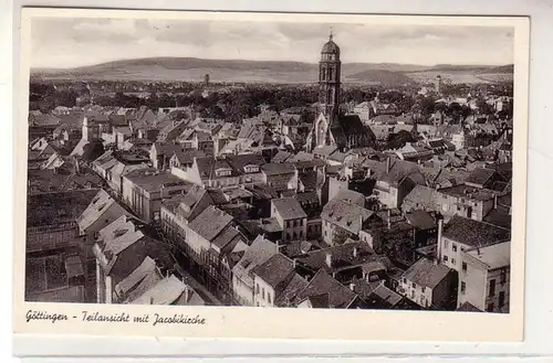 51491 Ak Göttingen Vue partielle avec l'église Jacobik vers 1930