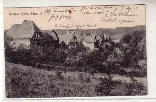 51477 Ak Buckow (Suisse) Kurhaus Waldfrieden 1919