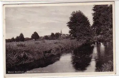 51475 Ak Wendisch Buchholz Partie à la Dahme 1937