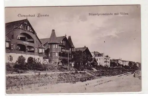 51461 Ak Ostseebad Bansin Strandpromenade mit Villen um 1910