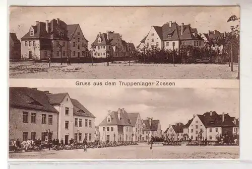 51458 Feldpost Ak Gruss aus dem Truppenlager Zossen 1915