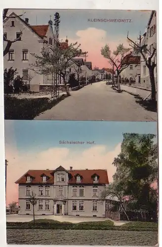 51385 Mehrbild Ak Kleinschweidnitz Gasthaus Sächsischer Hof um 1910