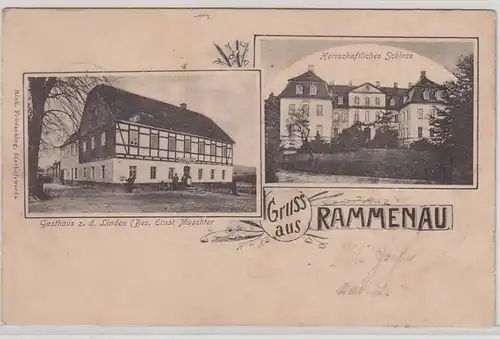 51378 Mehrbild Ak Gruß aus Rammenau Gasthaus usw. 1904