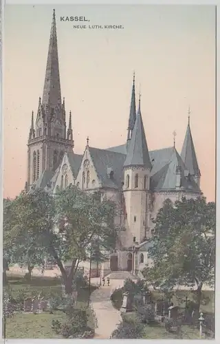 51372 Ak Kassel neue luth. Kirche um 1910