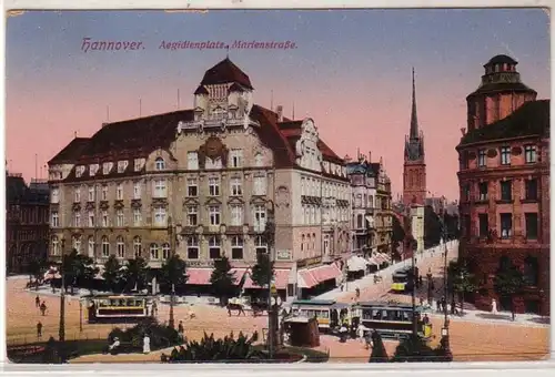 51364 Ak Hannover Aegidientorplatz Marienstrasse 1918