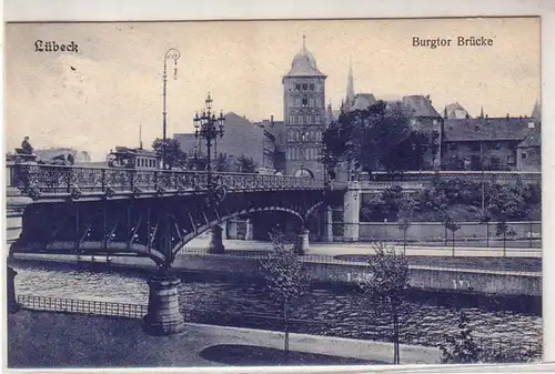 51357 Ak Lubeck Burgtor B pont 1909