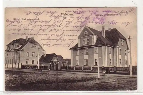 51245 Ak Eisleben königliches Bezirkskommando und Oberförsterei 1916