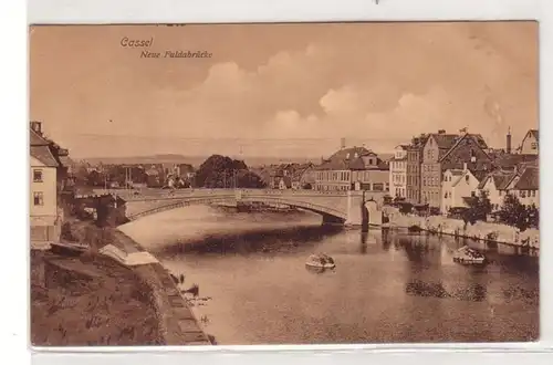 51204 Ak Cassel Kassel Nouveau pont Fulda 1912