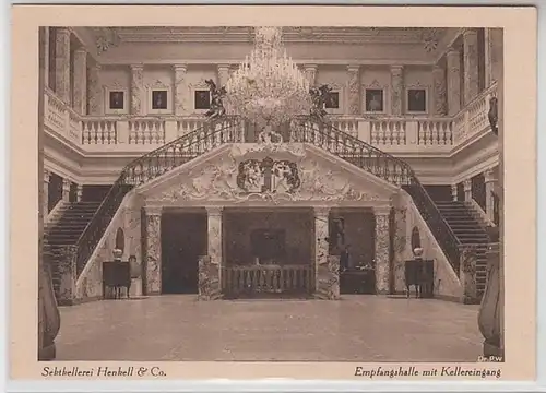 51199 Ak Wiesbaden Biebrich Sectkellerei Henkell & Co. Salle d'accueil Kellereing.