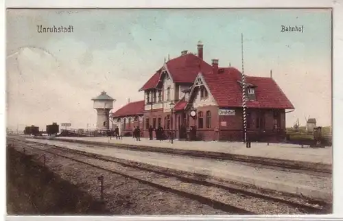 51196 Ak Unruhstadt Karge Kargowo Bahnhof 1909