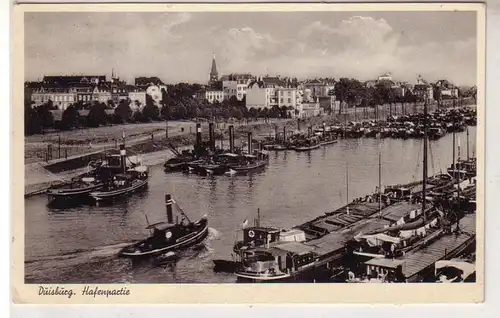 51174 Ak Duisburg Hafenpartie um 1920