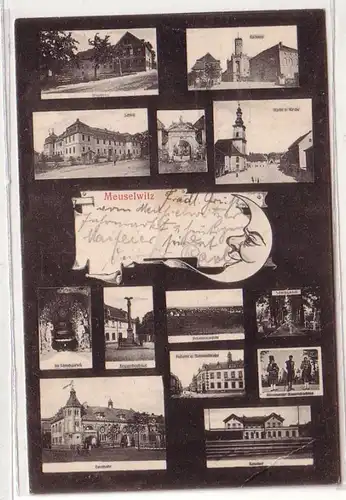 51124 Mehrbild Ak Meuselwitz Ortsansichten 1906