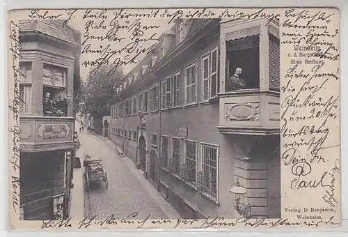 51122 Ak Weinheim an der Bergstrasse altes Amthaus 1901