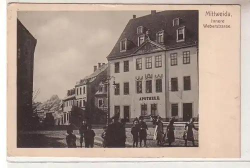 51118 Ak Mittweida Innere Weberstrasse Apotheke 1948