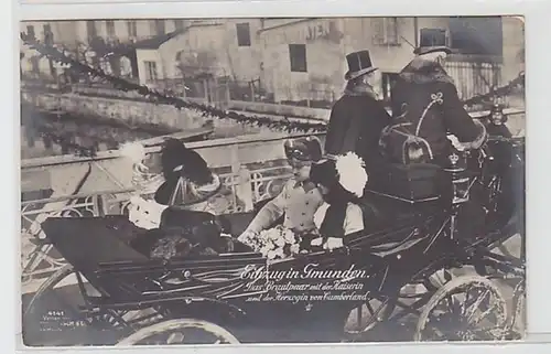51112 Ak Emménagement dans Gmunden du couple de mariés et de l'impératrice 1913