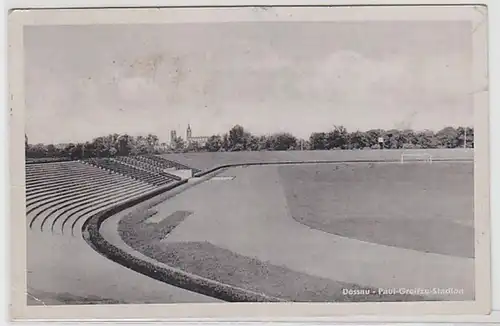 51048 Ak Dessau Paul Greifzu Stadion 1955