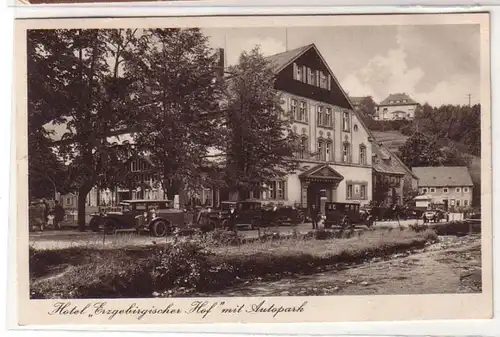 51043 Ak Radiumbad Oberschlema Hotel Erzgebirgischer Hof 1931