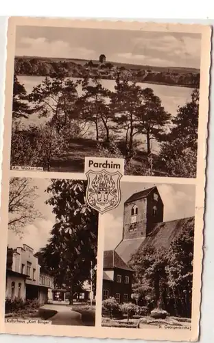 51033 Mehrbild Ak Parchim Kulturhaus usw. 1960