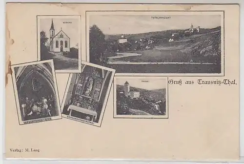 51008 Mehrbild Ak Gruß aus Trausnitz Thal 1907