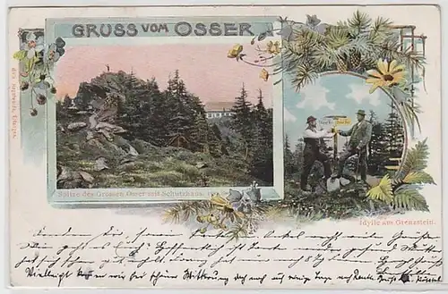 51006 Multi-image Ak Gruss de l'Oser 1902