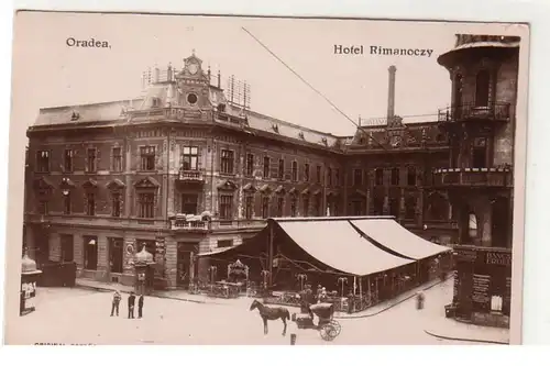 51004 Foto Ak Oradea Rumänien Hotel Rimanoczy um 1915