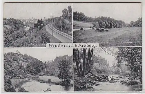 50979 Multi-image Ak Röslautal près d'Arzberg vers 1920