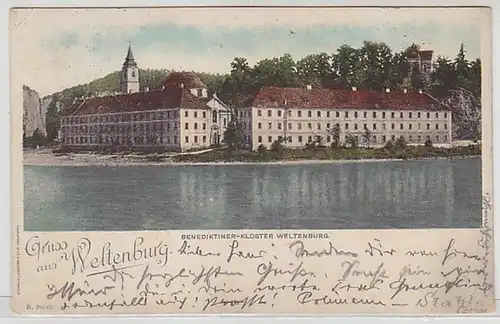 50941 Ak Gruß aus Weltenburg Benediktiner Kloster 1901