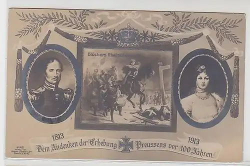 50896 Ak Dem Andenken der Erhebung Preussens vor 100 Jahren 1813-1913