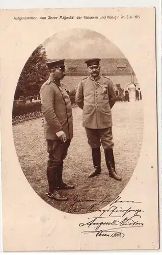 50887 Ak Kaiser Guillaume II et Paul von Hindenburg 1915
