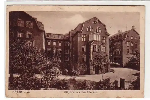 50885 Ak Hagen en Westphalie hôpital général 1919