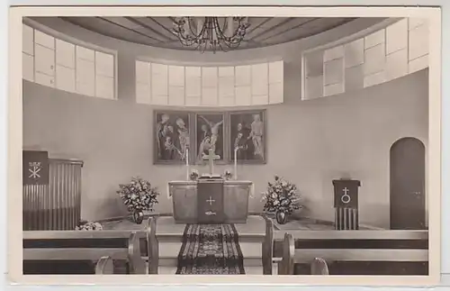 50868 Ak Giessen Lucas église Vue d'intérieur vers 1930