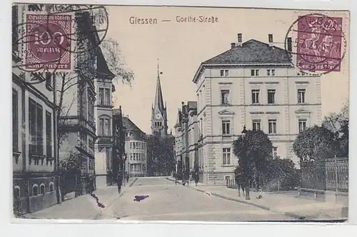 5085 Ak Giessen Goethe Strasse 1923