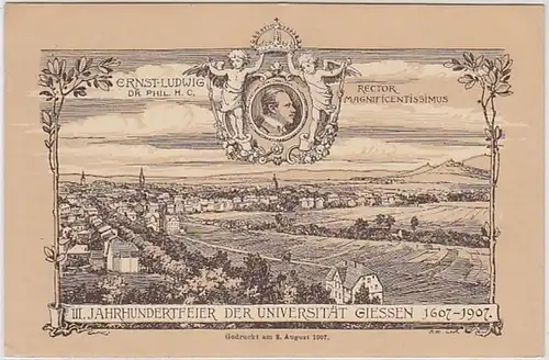 50842 Ak IIIe Fête du siècle de l'Université de Giessen 1607-1907