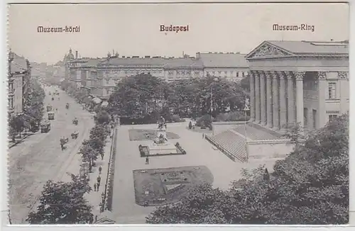 50811 Ak Budapest Hongrie Museum Ring 1911
