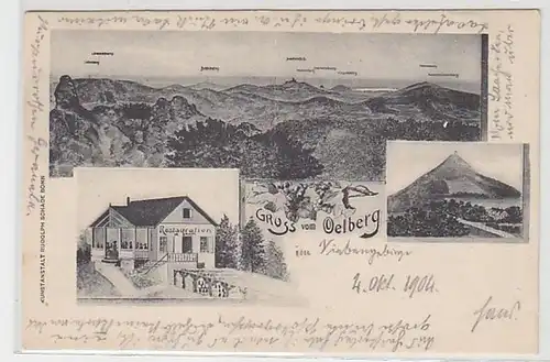 50797 Mehrbild Ak Gruß vom Oelberg im Elsass Restauration 1904