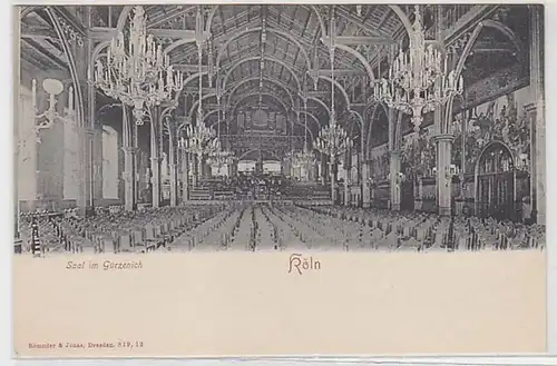 50795 Ak Cologne Salle de la Gürzenich vers 1900