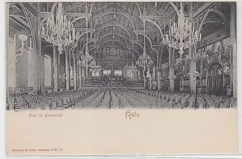 50795 Ak Köln Saal im Gürzenich um 1900