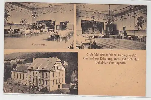 50766 Ak Creisfeld (Manfelder Gebirgskreis) Gasthof zur Erholung 1923