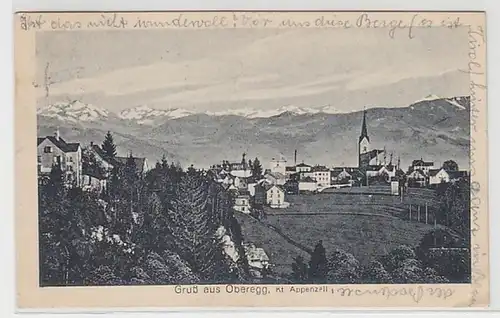 50755 Ak Gruß aus Oberegg Kanton Appenzell 1925