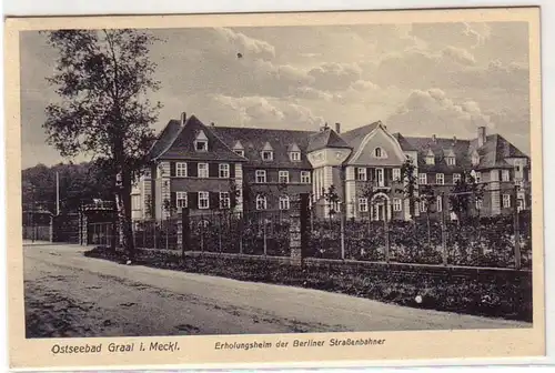 50727 Ak Ostseebad Graal in Mecklenburg Erholungsheim der Berliner Straßenbahner