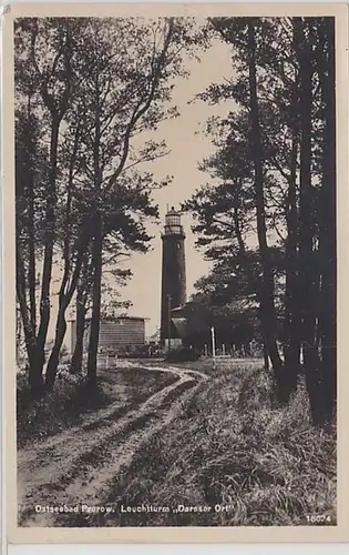 50715 Ak Ostseebad Prerow Leuchtturm "Darsser Ort" um 1930